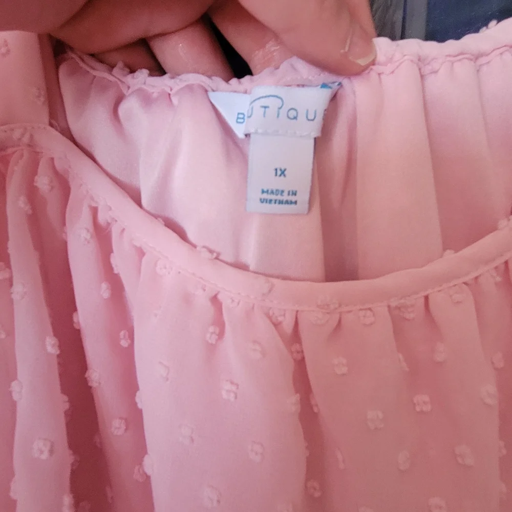 Women's Pink Ruffle Top - Picture 4 of 9